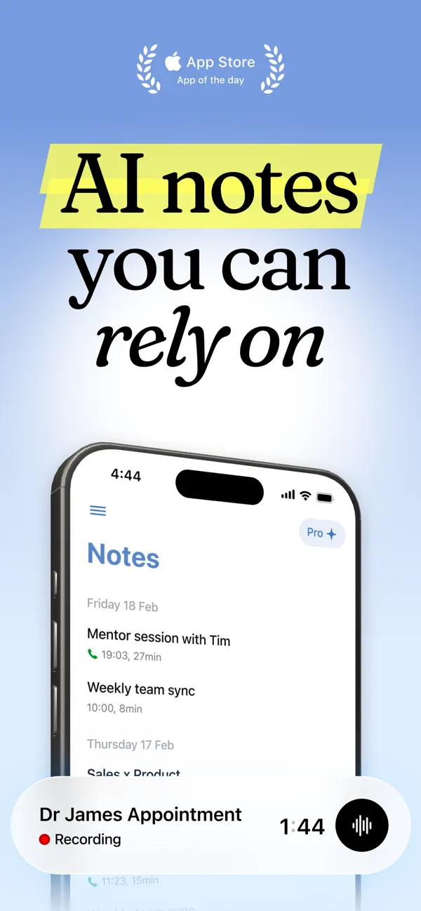 Cue - Smart AI Meeting Notes screenshot 6