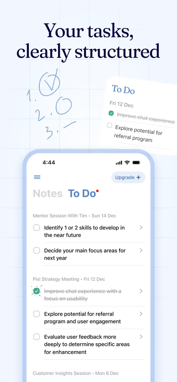 Cue - Smart AI Meeting Notes screenshot 4