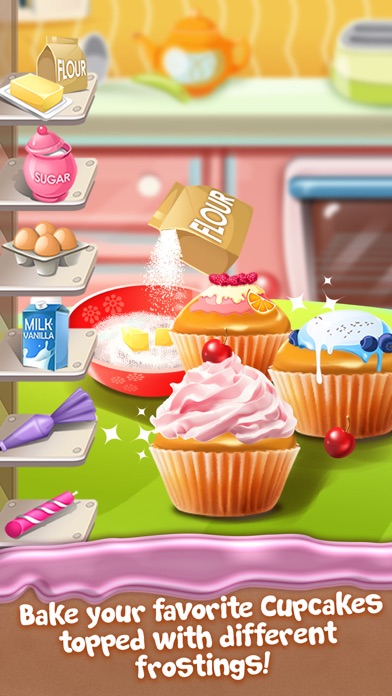Cupcake Food Maker Cooking Game for Kids screenshot 2