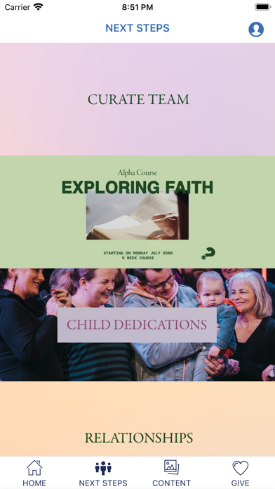 Curate Church screenshot 2