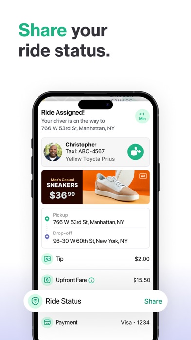 Curb - Request & Pay for Taxis screenshot 1