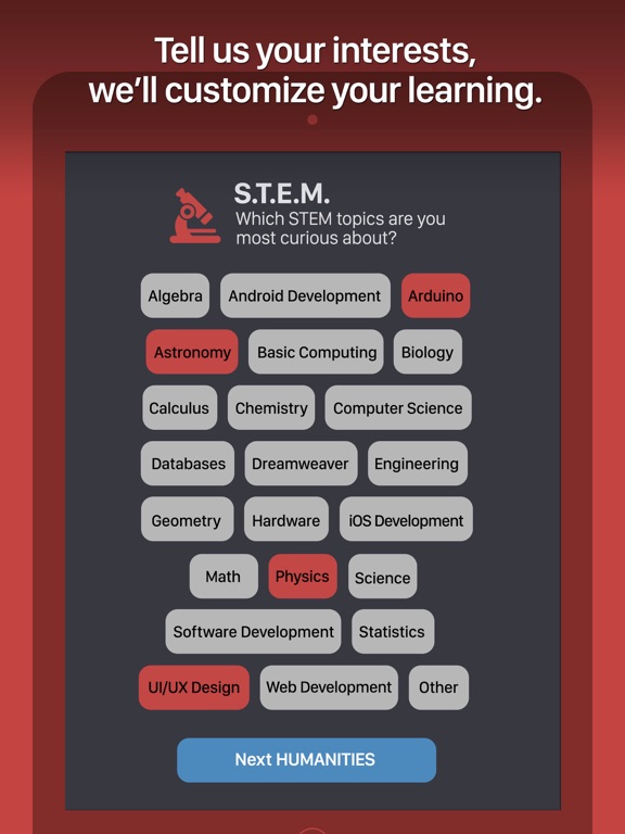Curious - the game of learning screenshot 1