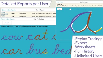 Cursive Letters Writing Wizard screenshot 1