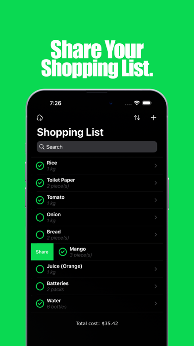 Cuspart: Shopping List screenshot 3