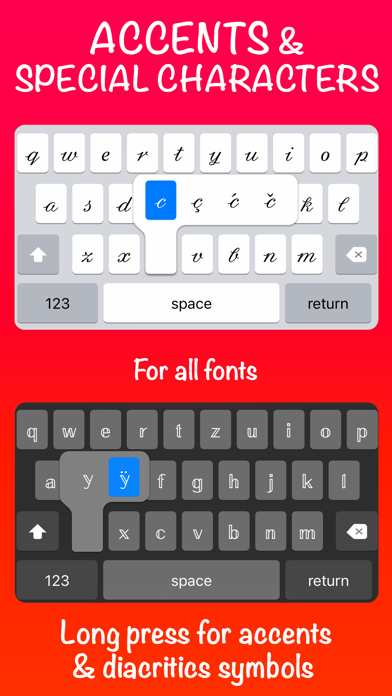 Custom Fancy Fonts Keyboard screenshot 1