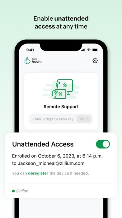 Customer App - Zoho Assist screenshot 1