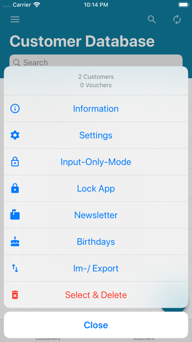 Customer Database screenshot 3