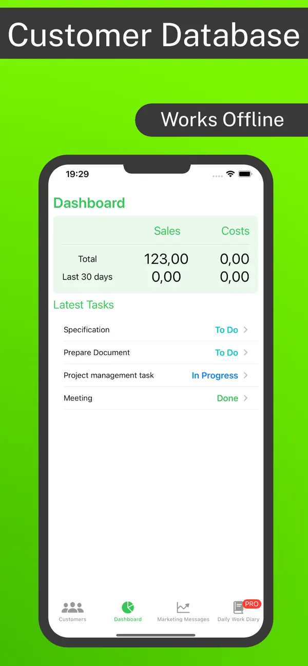 Customer List: Client Records screenshot 1