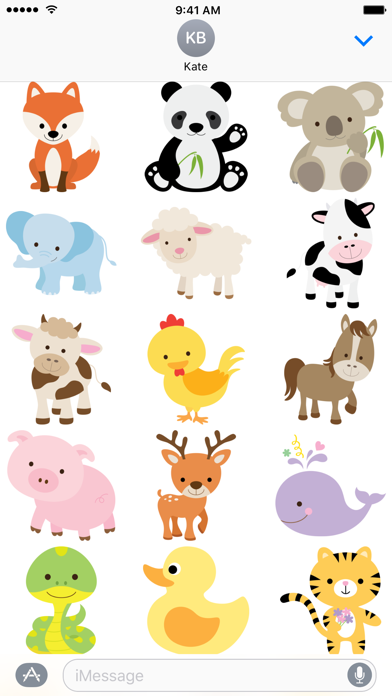 Cute Animal Friends Stickers screenshot 5