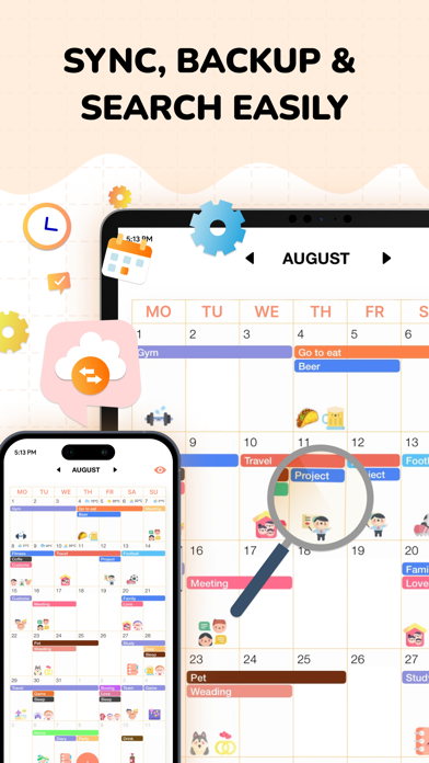 Cute Calendar : Agenda Planner screenshot 1