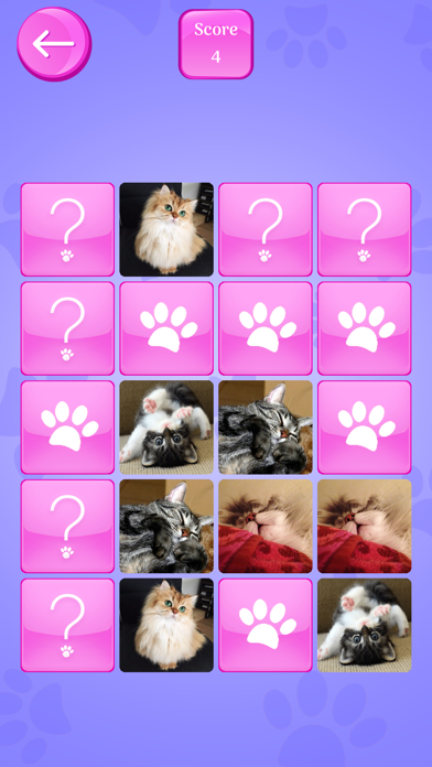 Cute Cats Memory Match Game screenshot 4