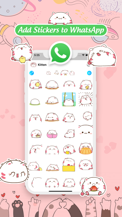 Cute Chubby Kitten Stickers screenshot 4