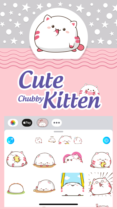Cute Chubby Kitten Stickers screenshot 6