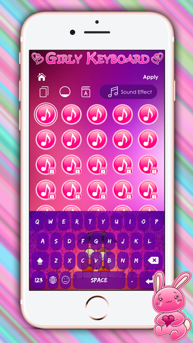 Cute Girly Keyboard Themes screenshot 2