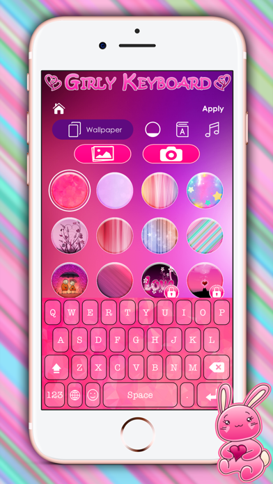Cute Girly Keyboard Themes screenshot 5