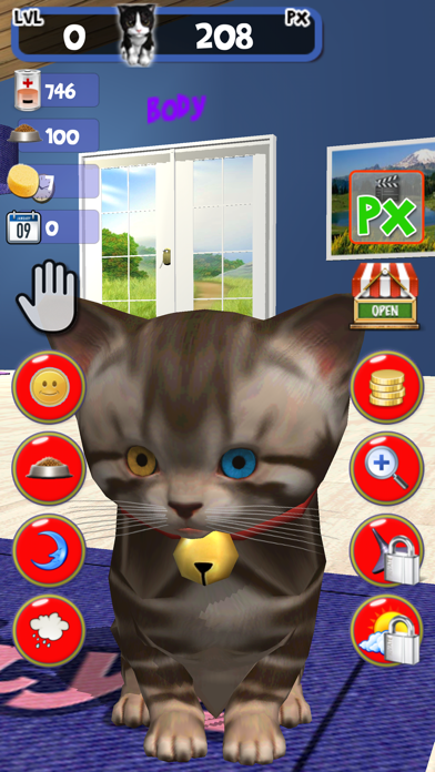 Cute kitten virtual pet, your own kitty to take care screenshot 5