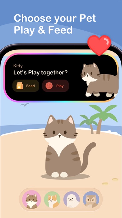 Cute pet: Self care pet widget screenshot 10