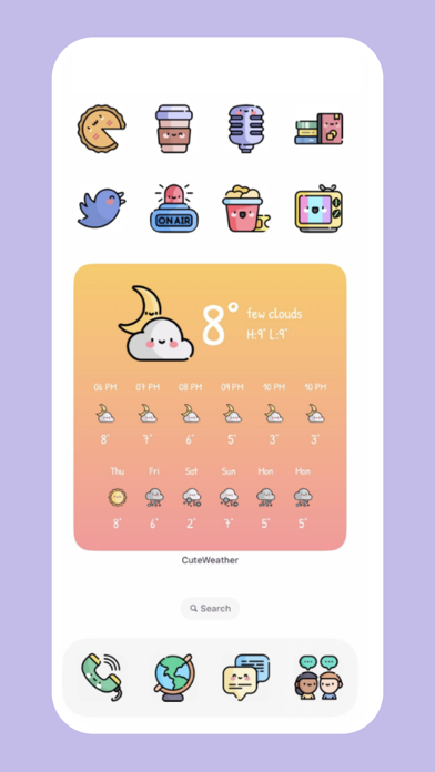 CuteWeather: weather widget screenshot 1