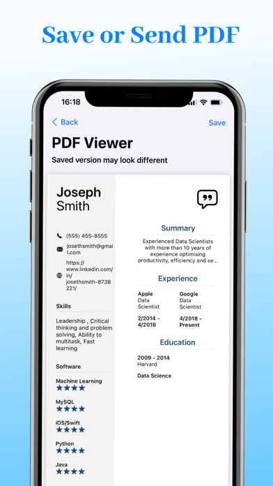 CV Builder - Perfect Resume screenshot 1