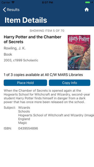 CW MARS Libraries screenshot 1