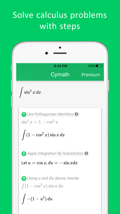 Cymath - Math Problem Solver screenshot 1