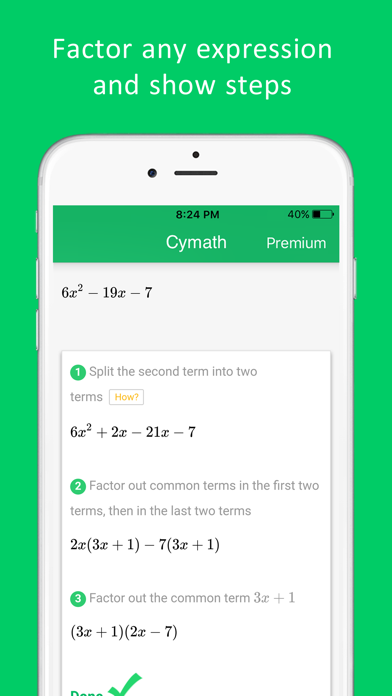 Cymath - Math Problem Solver screenshot 2