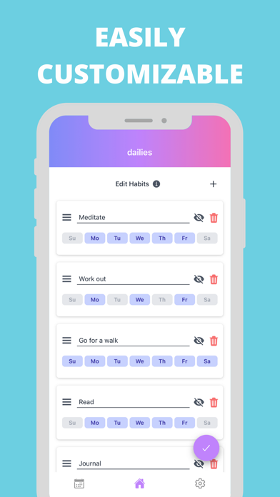 Dailies - Daily Habit Tracker screenshot 1