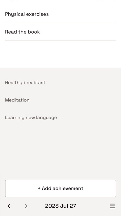 Daily achievement list screenshot 3
