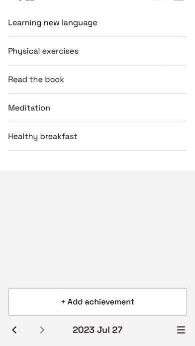 Daily achievement list screenshot 4