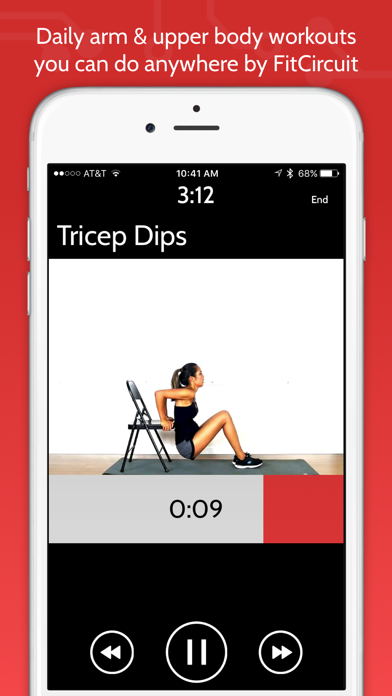 Daily Arm & Upper Body Workouts by FitCircuit screenshot 4