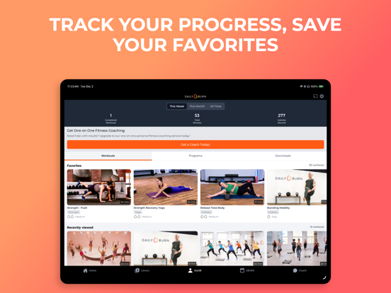 Daily Burn: Workout Coach screenshot 2