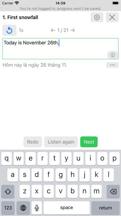 Daily Dictation English screenshot 2