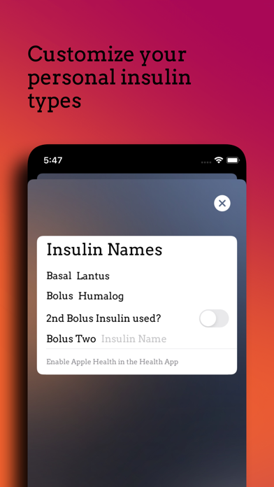 Daily Dose - Insulin Tracker screenshot 1