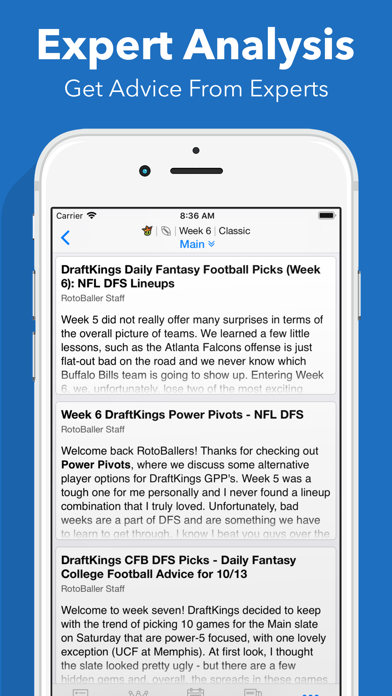 Daily Fantasy Cheatsheet screenshot 2