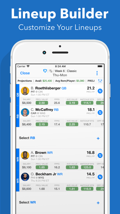 Daily Fantasy Cheatsheet screenshot 4