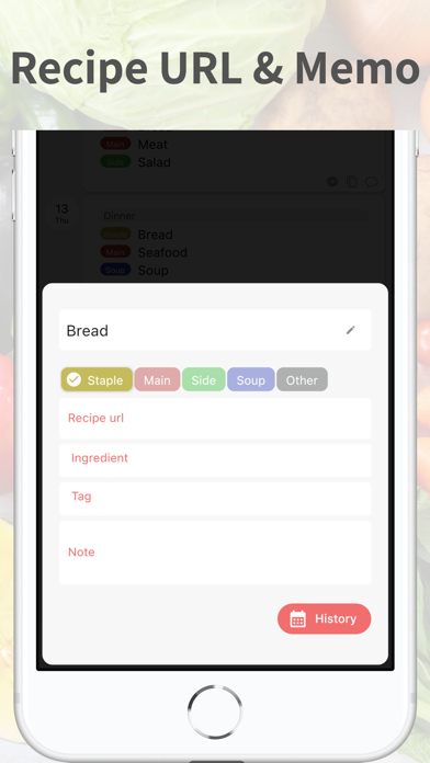 Daily Meal Planner screenshot 1