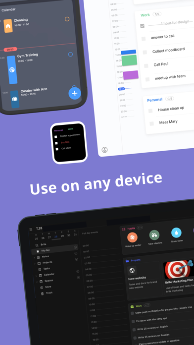 Daily Planner, Schedule: Brite screenshot 1