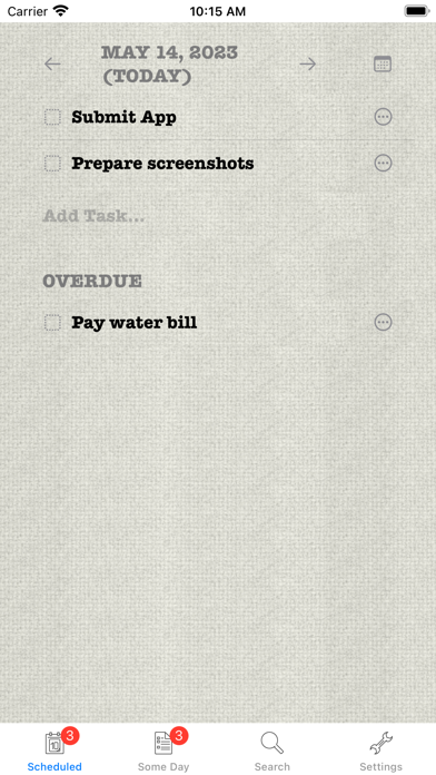 Daily Tasks (To Dos) screenshot 1