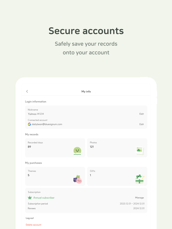 DailyBean - simplest journal screenshot 2