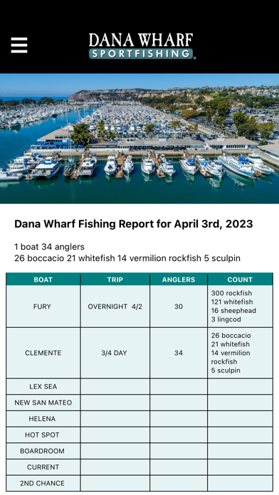 Dana Wharf Sportfishing screenshot 4