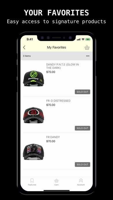 DandyHats screenshot 2