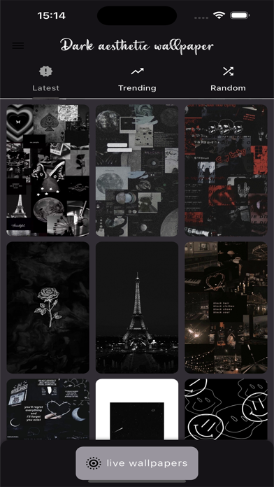 Dark & Black : aesthetic Art screenshot 1