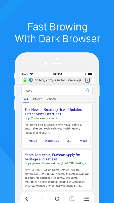 Dark Browser- Private&Secure screenshot 5