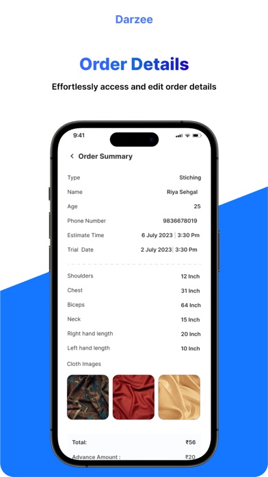 Darzee - Tailor Management CRM screenshot 4