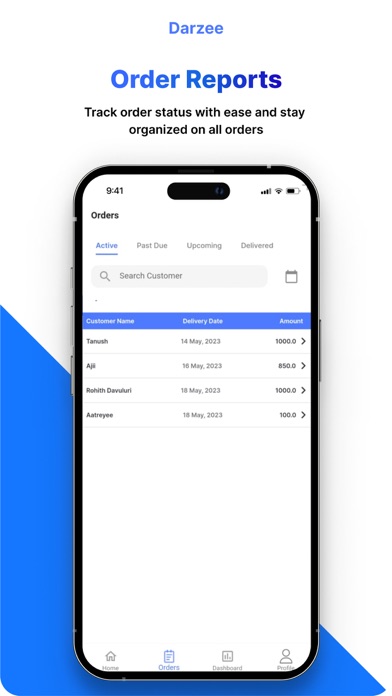 Darzee - Tailor Management CRM screenshot 2