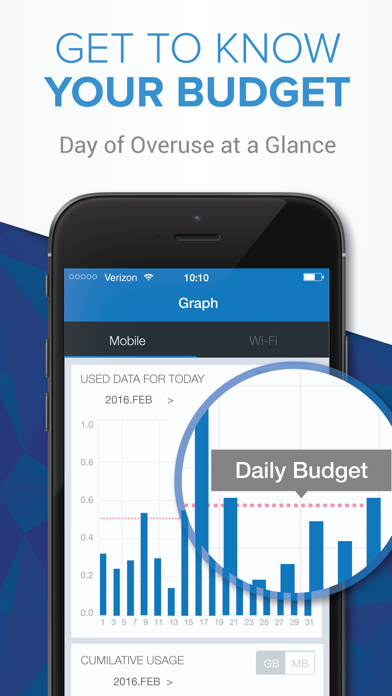 Data Manager - Track Usage of Mobile/Wi-Fi Data Plan screenshot 2