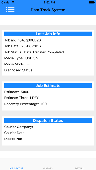 Data Track System screenshot 1