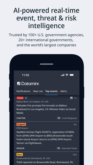 Dataminr screenshot 2