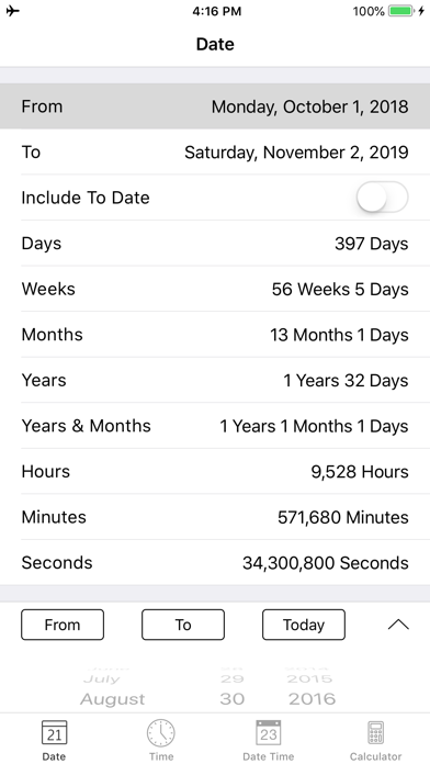 Date and Time Calculator Pro screenshot 3