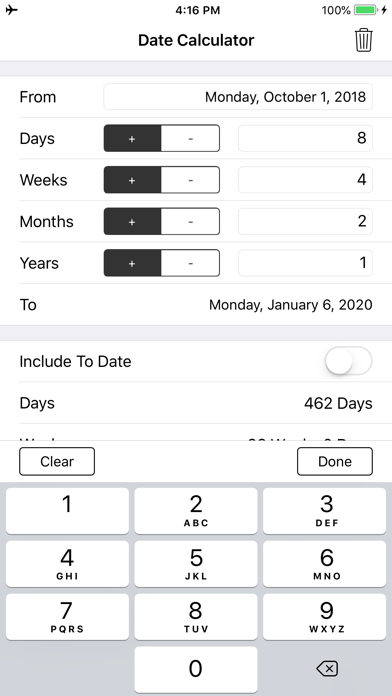 Date and Time Calculator screenshot 2